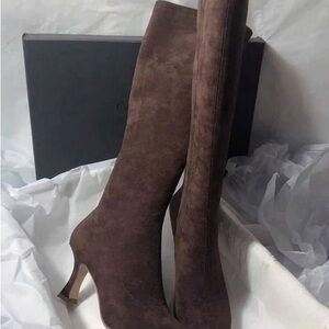 Elegant Brown Heeled Boots for Women